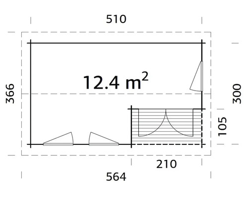 Plan avec dimensions et indication de surface