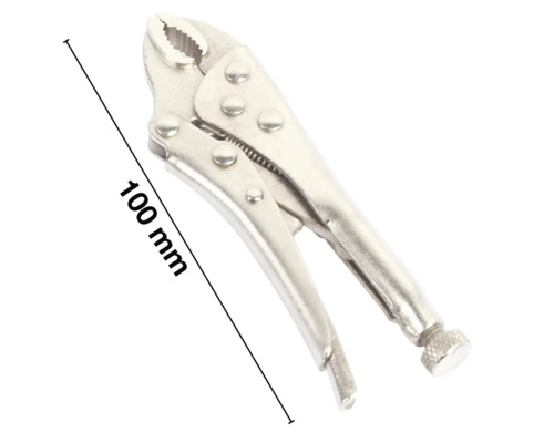Pince étau d'une longueur de 100 mm.