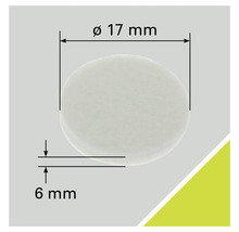 Abbildung eines Dichtungsrings mit den Maßen 17 Millimeter Durchmesser und 6 Millimeter Dicke