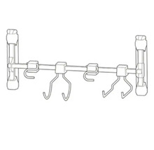 Étagère à suspendre pour porte avec crochets