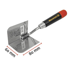 Spatule d'angle Maurerlob, angle intérieur, 60 mm x 80 mm