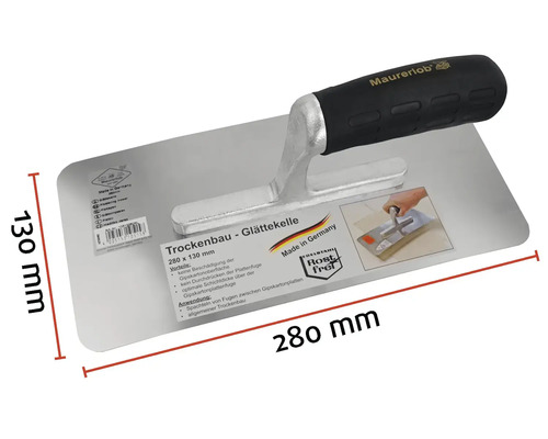 Taloche à lisser Maurerlob pour cloisons sèches, 280 x 130 millimètres