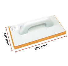Taloche à récurer en plastique avec éponge, 280 x 140 millimètres