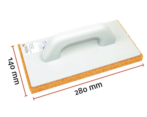 Taloche à récurer en plastique avec éponge, 280 x 140 millimètres