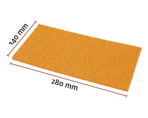 Feutre abrasif, 280 mm de long et 140 mm de large