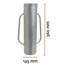 Pilon de clôture d'une longueur de 360 mm et d'un diamètre de 145 mm