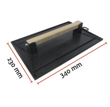 Kunststoffreibebrett mit Holzgriff, 230 mm x 340 mm