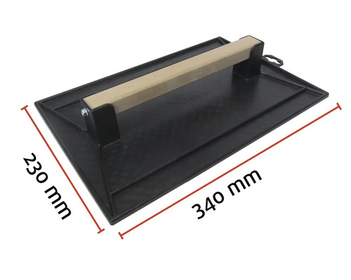 Kunststoffreibebrett mit Holzgriff, 230 mm x 340 mm