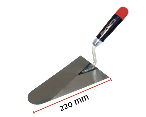 Truelle de maçon d'une longueur de 220 millimètres