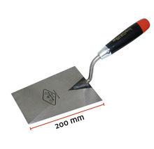 Truelle de maçon avec une longueur de lame de 200 millimètres