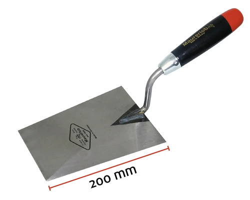 Truelle de maçon avec une longueur de lame de 200 millimètres