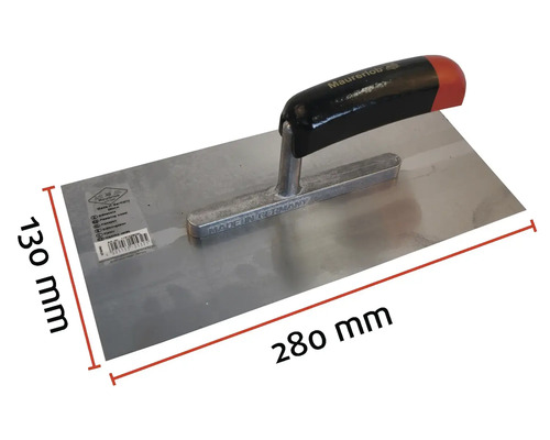 Maurer Maurerkelle mit einer Blattlänge von 280 Millimeter und einer Blattbreite von 130 Millimeter.