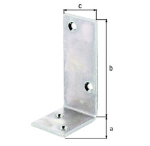 Équerre d'assemblage avec dimensions