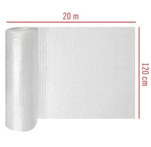 Rouleau de film à bulles, 20 mètres de long et 120 centimètres de large