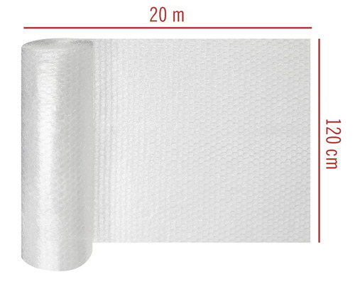 Rouleau de film à bulles, 20 mètres de long et 120 centimètres de large