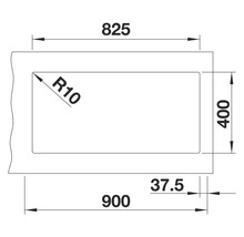 Produktzeichnung mit Maßangaben in Millimeter