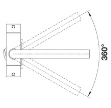 Illustration d'un support avec une rotation de 360 degrés