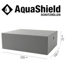 Housse de protection AquaShield pour mobilier de jardin, 220 x 100 x 70 centimètres