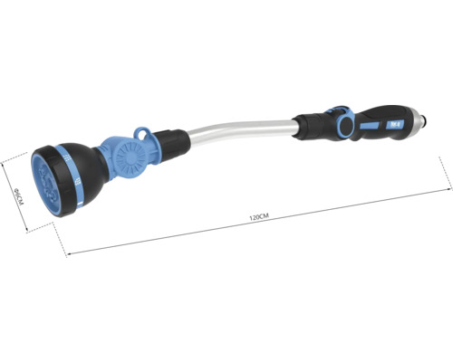 Gartenspritze mit einer Länge von 120 cm und einem Durchmesser von 6 cm