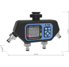Bewässerungscomputer mit mehreren Anschlüssen und digitaler Anzeige