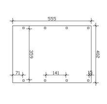 Dessin technique avec les dimensions 555, 402, 359, 141, 71 et 15.