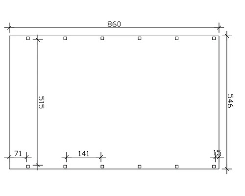 Dessin technique avec des indications de mesure