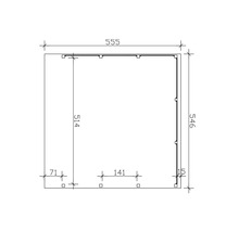 Dessin technique avec dimensions en millimètres
