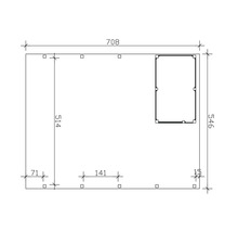 Plan avec indications de dimensions