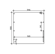 Plan avec dimensions en millimètres