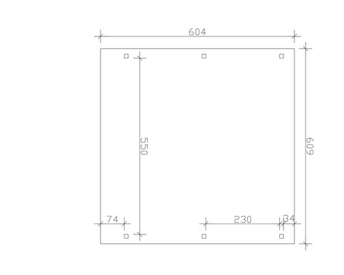 Dessin technique avec dimensions