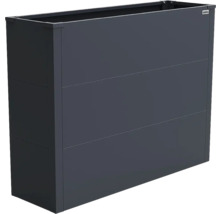 Jardinière surélevée Weka en métal anthracite, rectangulaire