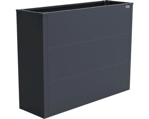 Jardinière surélevée Weka en métal anthracite, rectangulaire