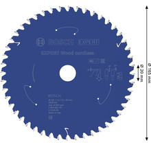 Bosch Kreissägeblatt Expert for Wood cordless mit Durchmesser 165 mm, Bohrung 20 mm und 48 Zähnen.