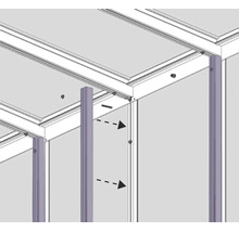 Pavillon-set d'extension Helena 8600 20x13x263cm