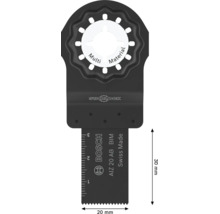 Lame de scie plongeante Bosch Starlock AIZ 20 AB pour matériaux multiples, 20 par 30 millimètres pour outil multifonction