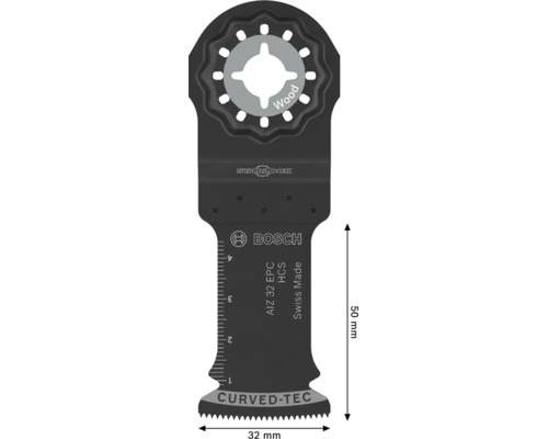 Lame de scie plongeante Bosch Starlock AIZ 32 EPC pour bois, 32 par 50 millimètres