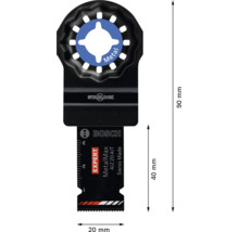 Lame de scie plongeante Bosch Starlock Expert MetalMax AIZ 20 AIT pour métal, largeur 20 millimètres, profondeur de coupe 40 millimètres.