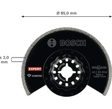 Lame de scie segmentée Bosch Expert Starlock ACZ 85 RD4 avec revêtement diamant pour matériaux minéraux et carrelages de 85 millimètres