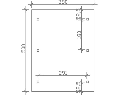 Dessin technique avec dimensions en millimètres