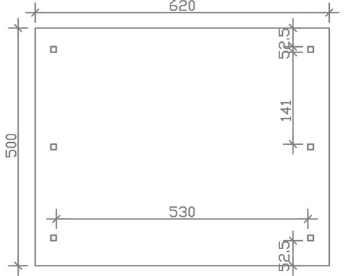 Dessin technique d''une plaque avec indications de dimensions