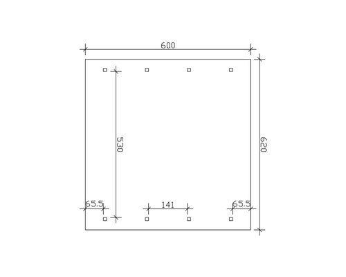Dessin technique avec dimensions
