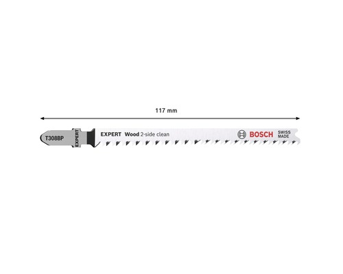 Lame de scie sauteuse Bosch Expert pour bois, 117 mm