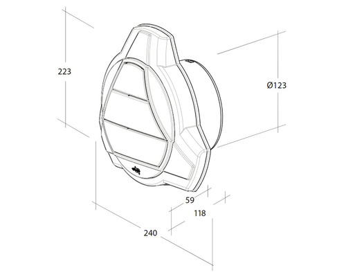 Dessin technique d''une soupape à clapet avec dimensions
