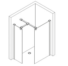 Porte coulissante pour paroi latérale Breuer Panorama 140 cm butée à  droite, en verre décoratif Intima, profilé couleur chrome - HORNBACH  Luxembourg