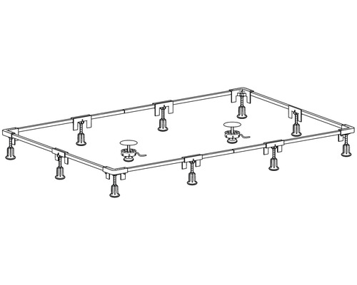 Duschwannenfuß mit verstellbaren Füßen