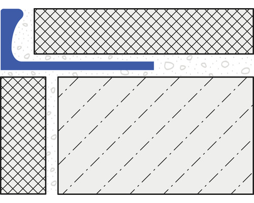 Illustration einer Mauerdurchführung mit Dichtung