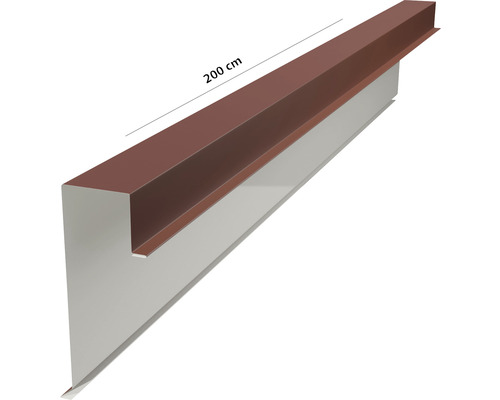 Dachrandprofil aus Metall, 200 cm lang