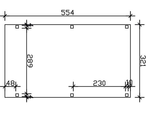 Dessin technique avec indications de dimensions