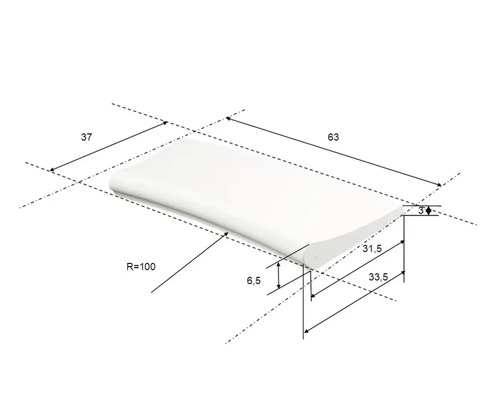 Dessin technique d''un profilé avec cotes
