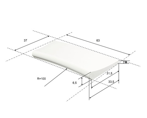 Dessin technique d''un profilé avec cotes